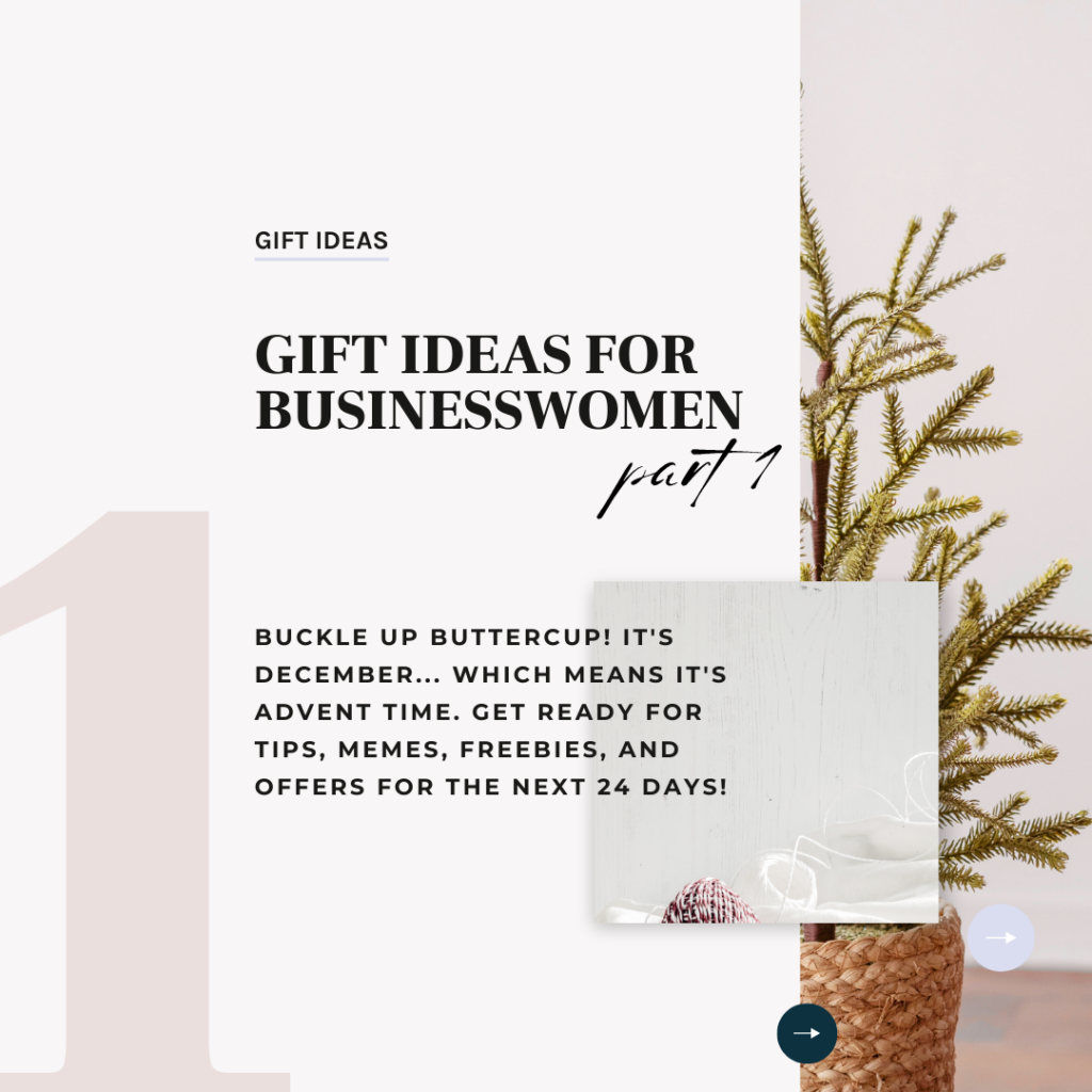 Gift ideas for businesswomen... part 1