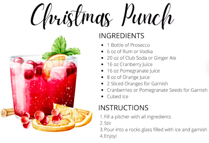 Christmas punch recipe